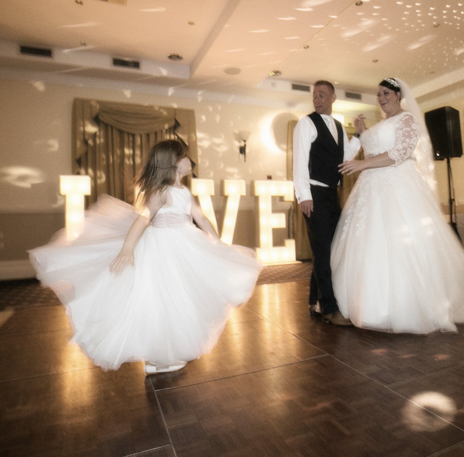 Its just as exciting as Christmas bridesmaid ,first dance, disco, dancefloor, wedding, 