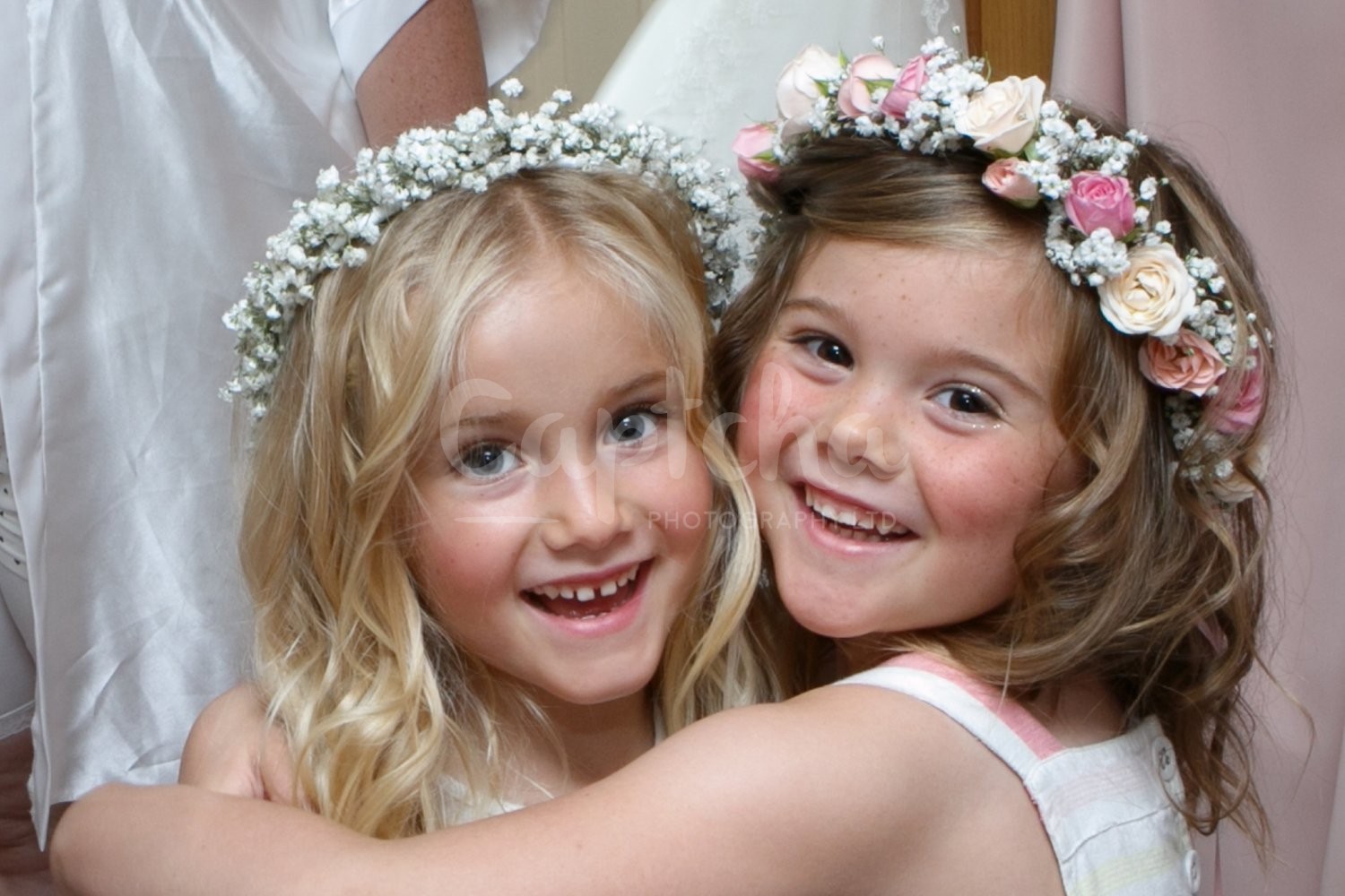 Its just as exciting as Christmas bridesmaids, excited, wedding day, getting ready, flowers in hair, yew lodge hotel